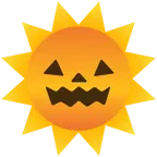 faccina sole + zucca di Halloween
