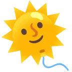 faccina sole + palloncino