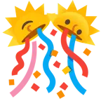 faccina sole + coriandoli