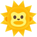 faccina sole + muso di scimmia