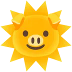 faccina sole + muso di maiale