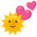 faccina sole + due cuori