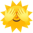 faccina sole + non vedo