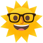 faccina sole + faccina nerd