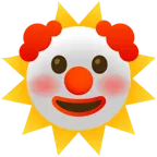 faccina sole + faccina pagliaccio
