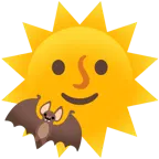 faccina sole + pipistrello