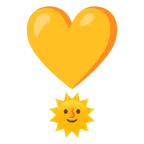 faccina sole + punto esclamativo a cuore