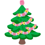 tulipano + albero sempreverde