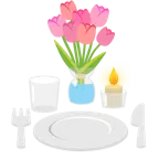tulipano + piatto e posate