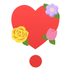 tulipano + punto esclamativo a cuore