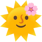 fiore di ciliegio + faccina sole