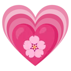 fiore di ciliegio + cuore che cresce