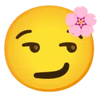 fiore di ciliegio + faccina con sorrisetto