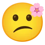 fiore di ciliegio + faccina confusa