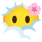 fiore di ciliegio + testa tra le nuvole