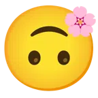 fiore di ciliegio + faccina sottosopra