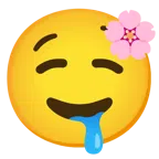 fiore di ciliegio + faccina che sbava