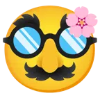 fiore di ciliegio + faccina travestita