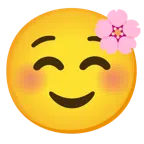 fiore di ciliegio + faccina sorridente