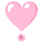 fiore di ciliegio + punto esclamativo a cuore