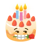 rosa + torta di compleanno