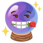 rosa + sfera di cristallo