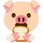 ขนมปัง + หน้าหมู