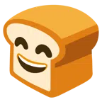 ขนมปัง + หน้ายิ้มตายิ้ม และอ้าปาก