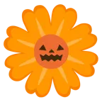 zucca di Halloween + fiore