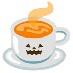 zucca di Halloween + bevanda calda