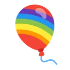 Luftballon + Regenbogen