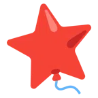 Luftballon + weißer mittelgroßer Stern