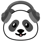 Kopfhörer + Panda