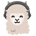 Kopfhörer + Lama