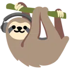 Kopfhörer + Faultier