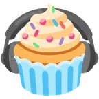 Kopfhörer + Cupcake