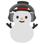 Kopfhörer + Schneemann ohne Schneeflocken
