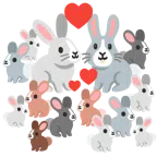 rabbit face + rabbit face