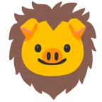 หน้าหมู + สิงโต