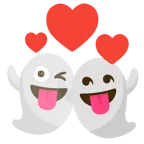 fantasma + cuori che girano