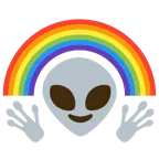 alieno + arcobaleno