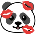 impronta della bocca + panda