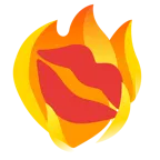 impronta della bocca + fuoco