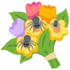 mazzo di fiori + ragno
