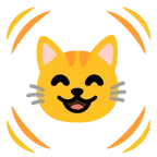 cuore che batte + muso di gatto
