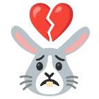 cuore infranto + muso di coniglio