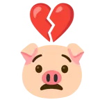 cuore infranto + muso di maiale