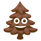 cacca + albero sempreverde