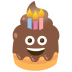 cacca + torta di compleanno