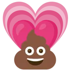 cacca + cuore che cresce